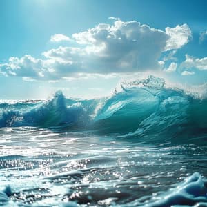 Serenidad Del Mar: Armonías Pacíficas Del Océano - Yo-Existencia León de neón