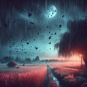 Rain and Birds at Night - Loiquo