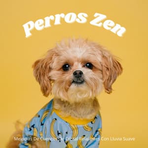 Perros Zen: Melodías De Cuencos De Cristal Relajantes Con Lluvia Suave - Auge Espiritual