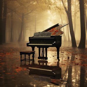 Meditación De Trabajo Lluvioso Con Piano Tranquilo - Teclas de canalón