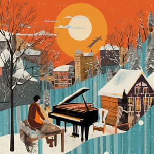 Snowfall Melodies: Jazz Piano Solace - Coffee Shop Jazz Relax