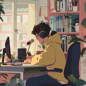 Armonía Laboral Binaural: Concentración Con Trueno - Para la concentración