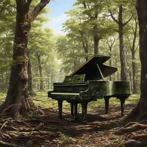 Silencio Del Bosque: El Piano Resuena En Bosques Antiguos - Tranquilo Piano Jazz Relax