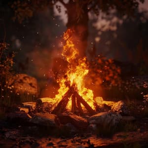 Soothing Fire Ambience for Pet Relaxation - Oriental Music Collective