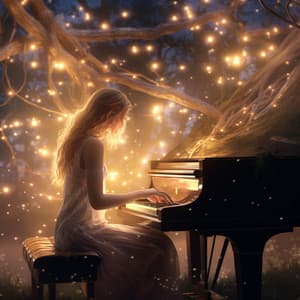 Prado Estrellado: Sueños De Piano Tejidos Bajo Un Dosel De Noche - Música de piano para conciliar el sueño más rápido