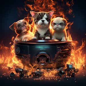 Pets Fireplace: Binaural Fire Echoes - Big Ordo