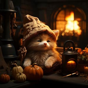 Armonía Zen Del Gato A La Luz Del Fuego Musical - estelardrone