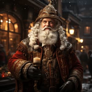 Army General Santa Clause - His Little Helpers
