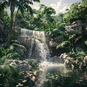 Cats’ Waterfall Paradise: Calm and Comforting Sounds - Calming Kitten Music
