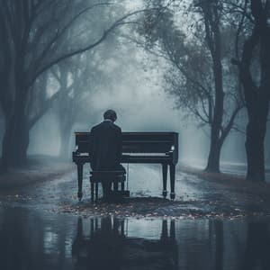 Teclas De Piano Hacia La Serenidad: Sendero De Yoga Lluvioso Hacia La Felicidad - Pianos pacíficos