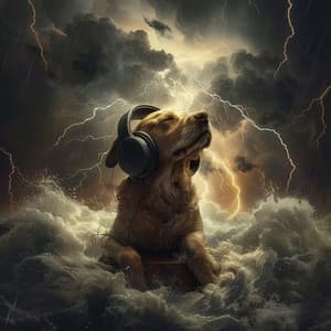 Dogs in Thunder: Calming Melodies - Music for Sleeping Puppies