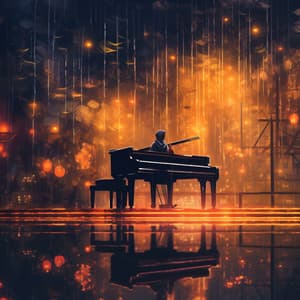 Escapada De Masaje Con Teclas De Piano Lluvioso - Música de estudio y música de piano