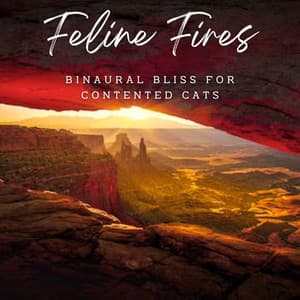 Ambient Feline Fires: Binaural Bliss for Contented Cats - Binaural Collective