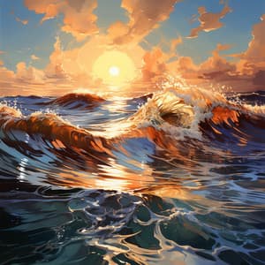 Océano De Eficiencia: Resonancia Binaural Para La Inspiración Del Trabajo Creativo - Resplandor de las olas del océano