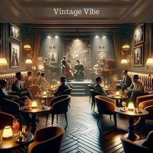 Vintage Vibe: Retro Jazz Lounge - Gold Lounge