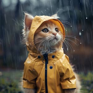 Ronroneos De Gatos Bajo El Trueno: Confort Silencioso - Canciones de gatos