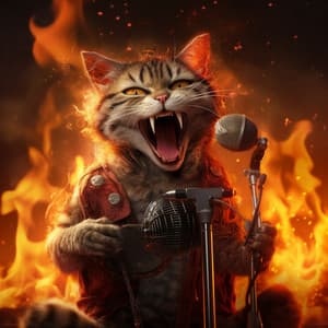 Fire Whiskers: Cats Soft Purr - Golden Frequencies