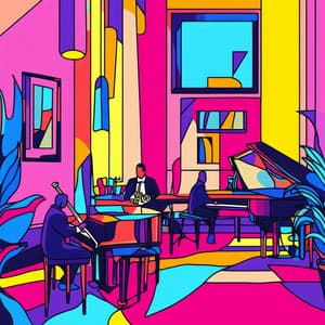 Chrysler Building Jazz Groove - Cozy Coffee Shop