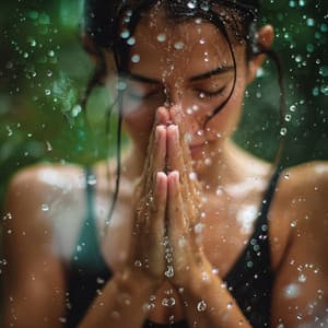 Sinfonía Meditativa De Lluvia Binaural: Ducha Tranquila - Arrastre de ondas cerebrales de latidos binaurales