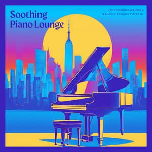 Soothing Piano Lounge - Lofi Soundscape for a Tranquil Evening Cocktail - Piano Shades