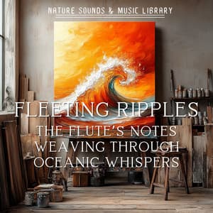 Fleeting Ripples: The Flute’s Notes Weaving Through Oceanic Whispers - Nature Sounds & Music Library