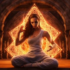 Fiery Yoga Flow: Symphony of Flames - Plant Frequencies Universe