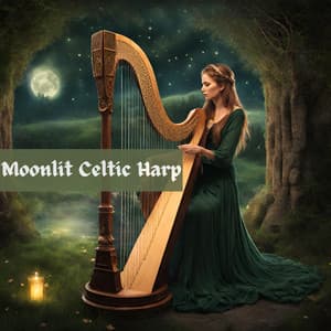 Moonlit Celtic Harp: Medieval Harp Serenade in Ethereal Night - Irish Celtic Spirit of Relaxation Academy
