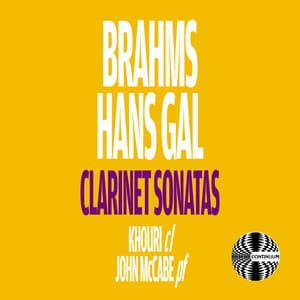 Brahms and Hans Gal Clarinet Sonatas - Murray Khouri