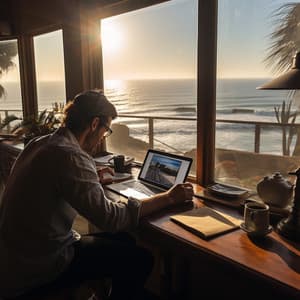 Armonía Del Río Para El Trabajo: Progresión De Ondas Theta - Formadores binaurales