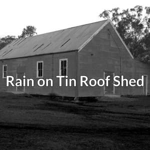 Rain on Tin Roof Shed - Australian Nature