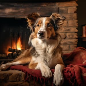 Confort Junto A La Chimenea Para Perros: Llamas Calmantes - Naturaleza susurrante