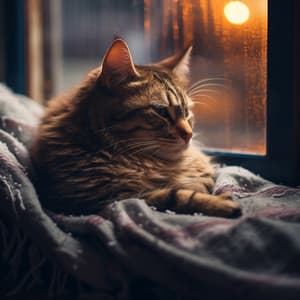 Ronroneos De Gotas De Lluvia: Sinfonía Binaural Para Patas Tranquilas - Lista de reproducción suave y relajada