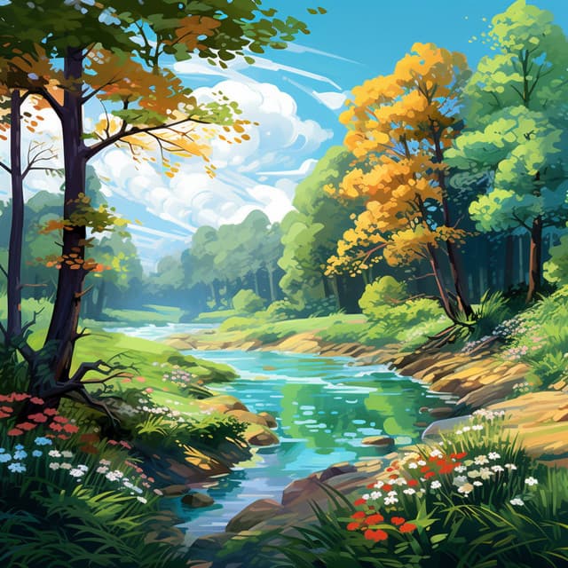 Binaural Brook: Tranquil Waterscapes - Solfeggio Source