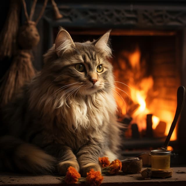 Calor Para Gatos: Sinfonía Binaural Del Fuego - Tiempo Theta