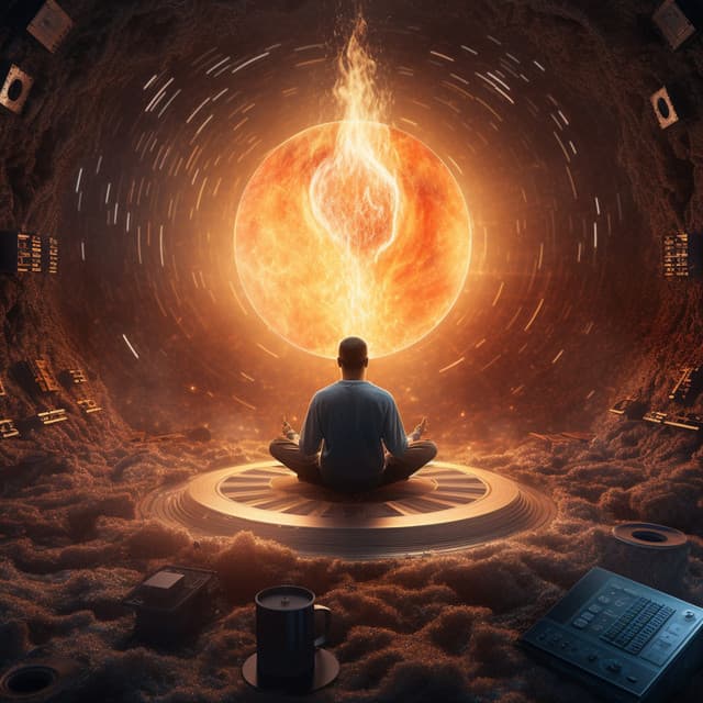 Fire Zen: Binaural Meditation Melodies - Solfeggio Frequencies for Meditation