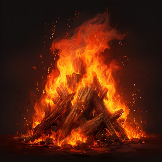 Fireside Tranquility: Crackling Flames for Deep Meditation - Meditation Music Playlist