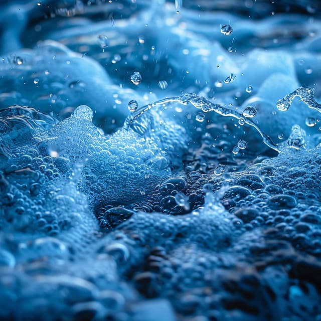 Ondas Iluminadas Por La Luna: Sonidos Para Dormir Con Una Suave Corriente Y Luz De Luna - Música Para Aliviar El Estrés