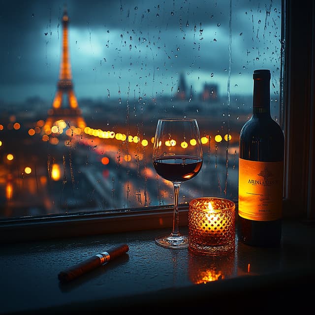 ! ! ! Paris, Red Wine and Jazz in the Rain Rainy Jazz - Lunaros