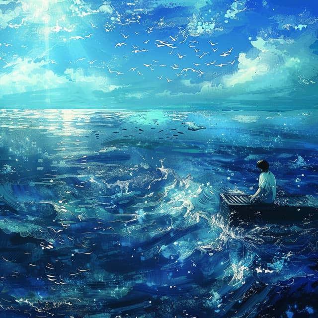 Ocean Rhythms: Nautical Music Waves - Sound Calligraphy