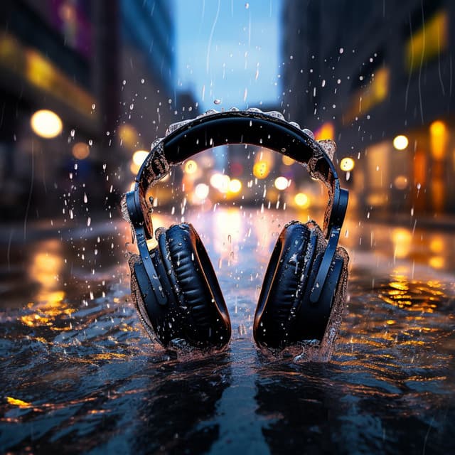 Droplets Echo: Rain Melodic Resonance - Energy Orbitng