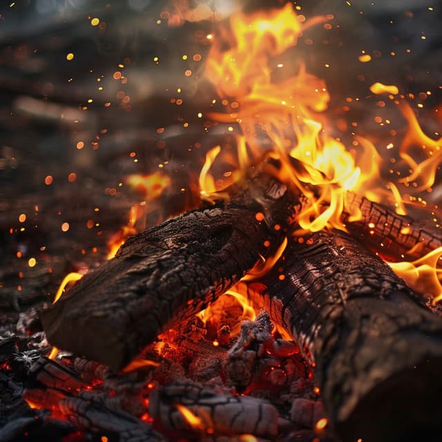 Warmth of Fire: Relaxing Sounds for Deep Sleep - Stormy Station