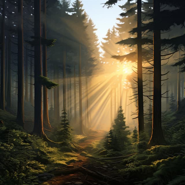 Woodland Sunrise Symphony: Birds in Harmony - Nature Caldwell