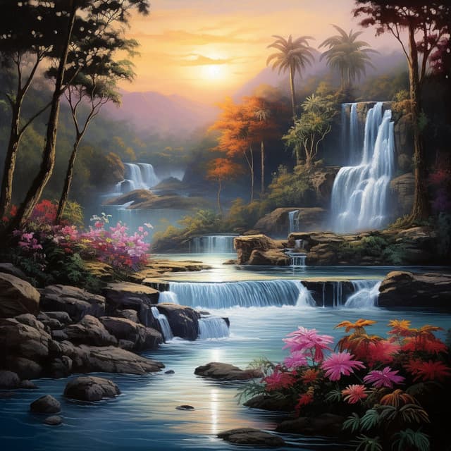 Waterfall Focus Serenity: Concentrated Insights Melody - Dark Music Specialists