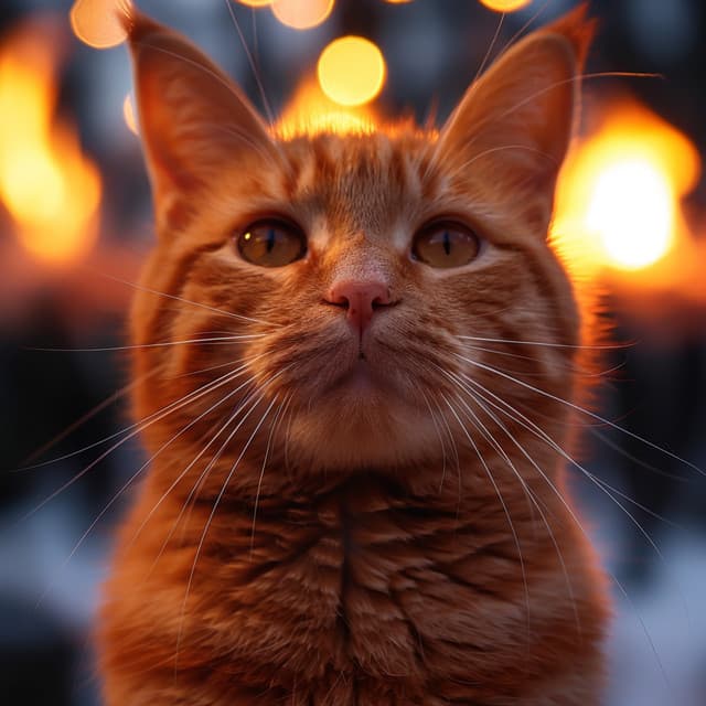 Brasa Cálida Para Gatos: Relajantes Melodías De Fuego - Sol del Milenio