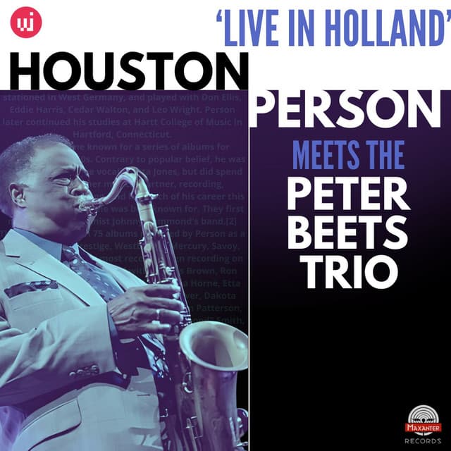 Houston Person Meets Peter Beets Trio - Houston Person