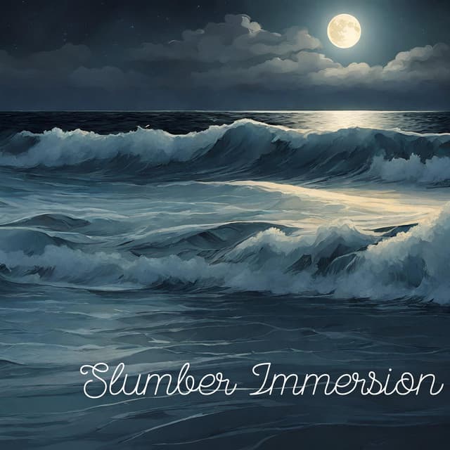 Slumber Immersion: Soothing Rain and Waves, Piano & Harp Melody for Restful Nights - Deep Sleep Sanctuary