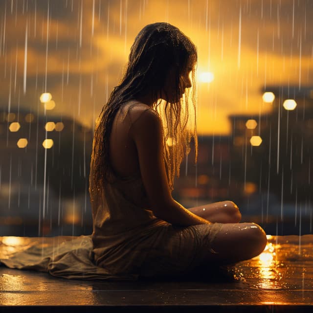 Melodías De Yoga Lluvioso: Música Para Aliviar El Estrés - Jardín del tiempo