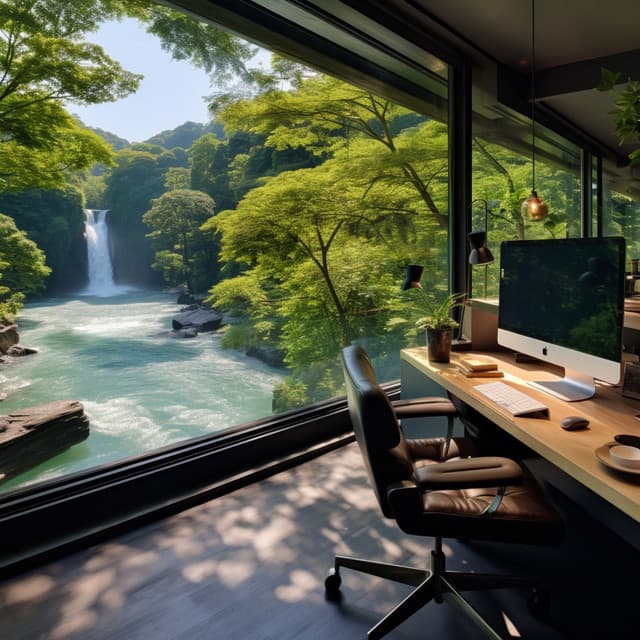 River Harmony: Work Rhythmic Balance - Morning Chill Out Playlist