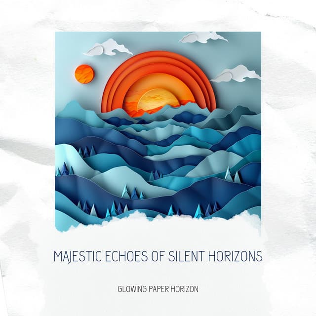 Majestic Echoes of Silent Horizons - Glowing Paper Horizon