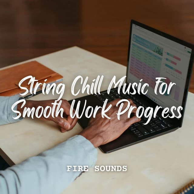 Fire Sounds: String Chill Music for Smooth Work Progress - Shining Blaze Fire Sounds